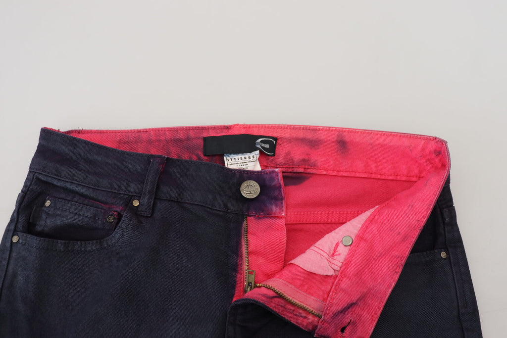 Schwarze Hüftjeans für Damen, Slim Fit