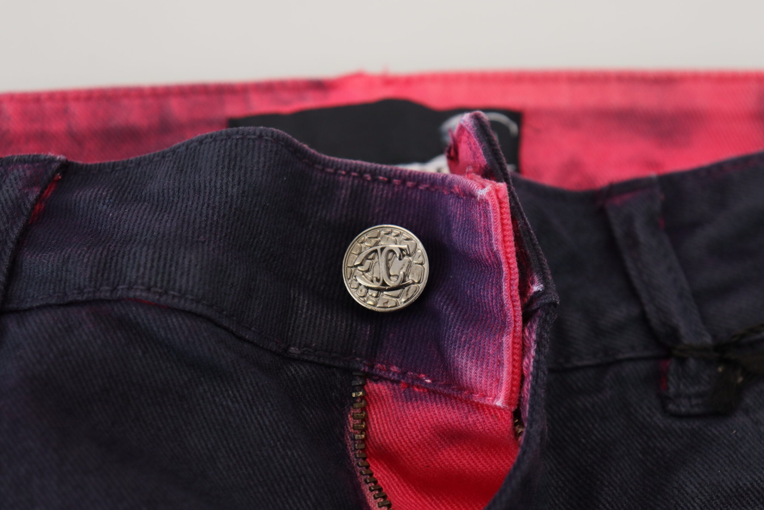 Schwarze Hüftjeans für Damen, Slim Fit