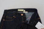 Blue Cotton Low Waist Slim Fit Women's Casual Jeans