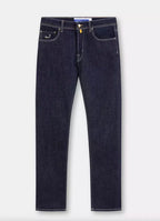 Blue Cotton Men Jeans with Straight Leg Cut