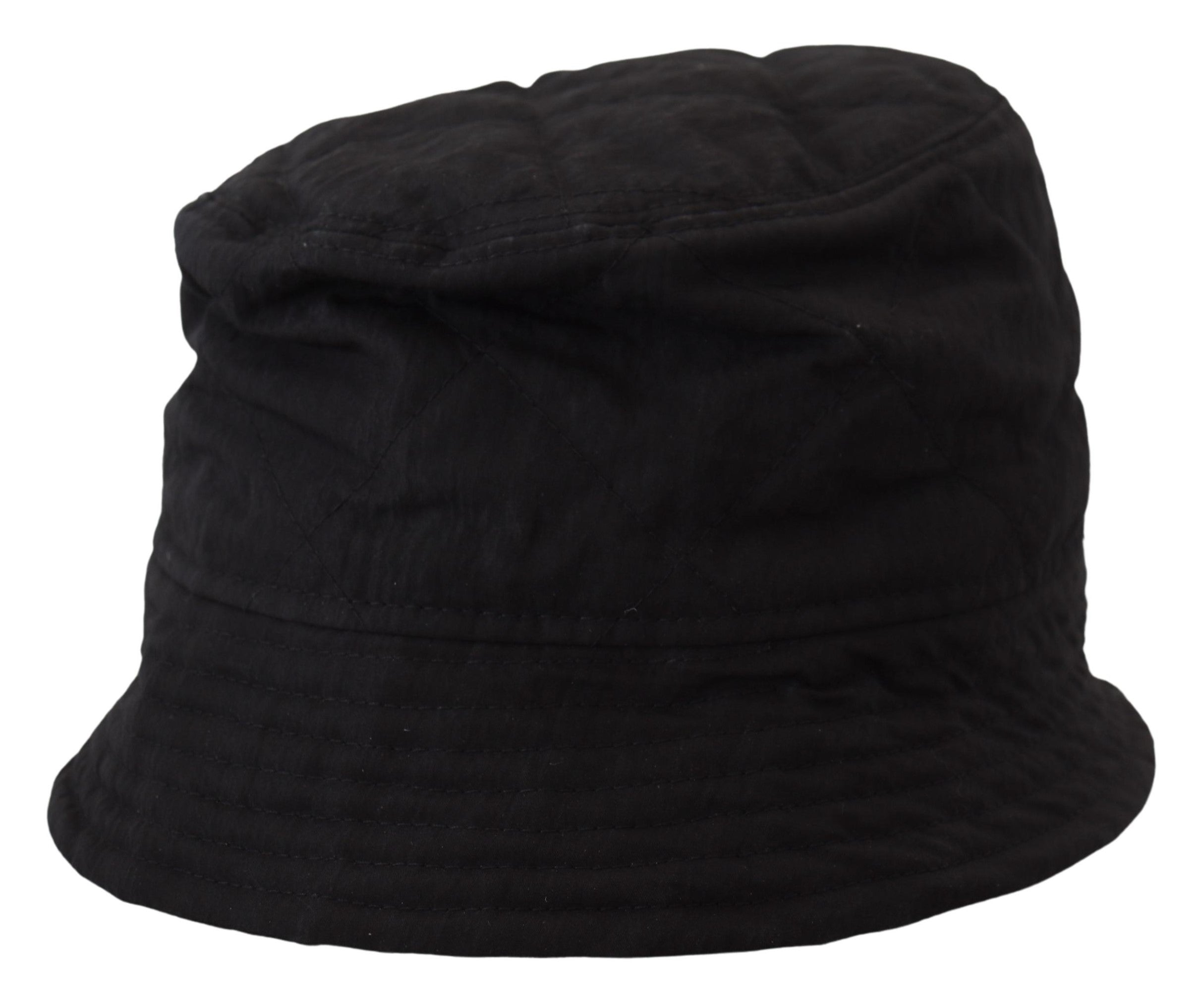 Black Nylon Women's Bucket Cap Hat