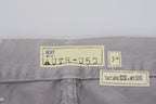 Graue Jeans aus Baumwolle, gerade Passform, umgeschlagener Saum, Freizeit-Denim