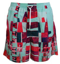 Badeshorts mit mehrfarbigem Aufdruck