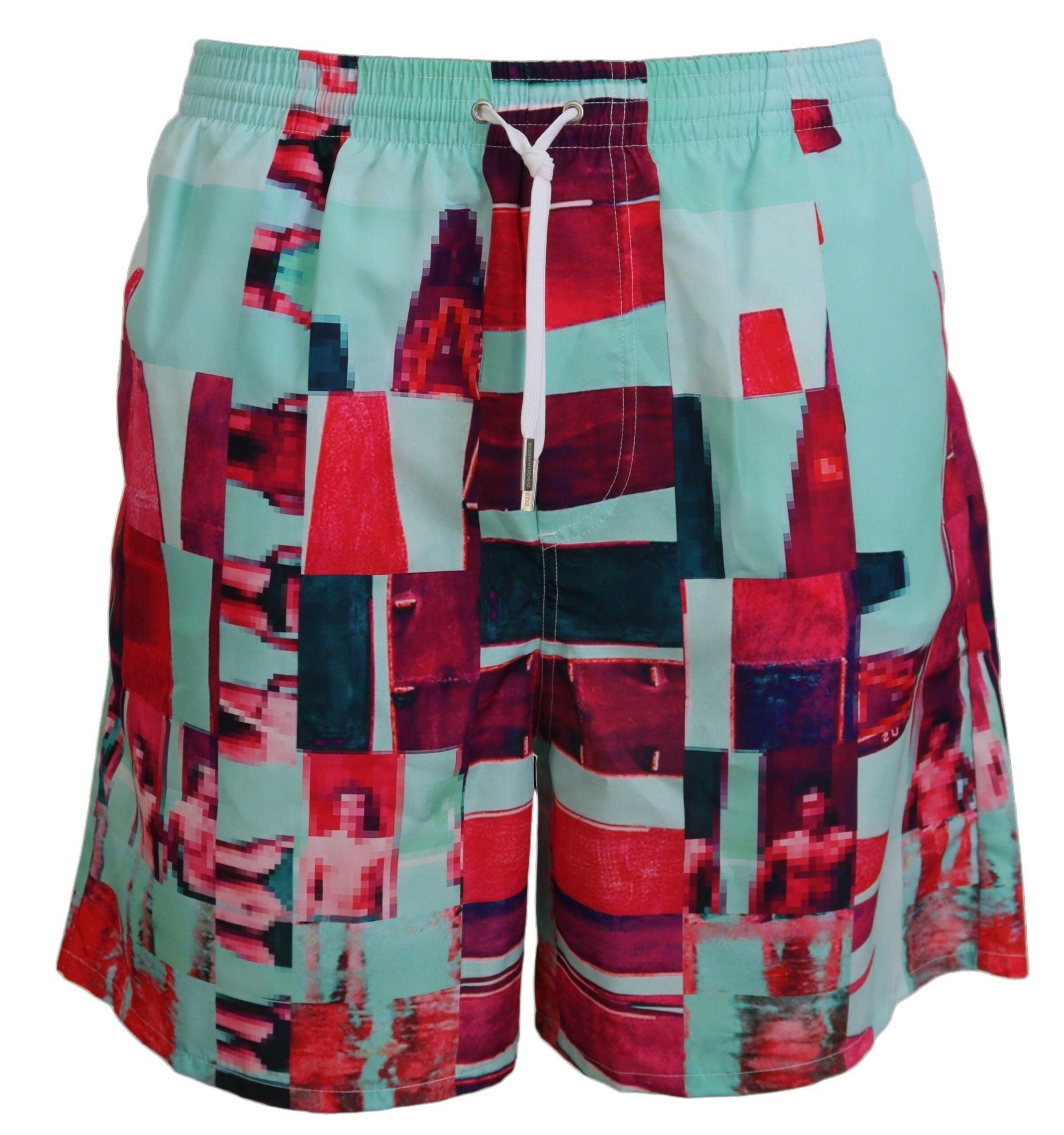 Badeshorts mit mehrfarbigem Aufdruck