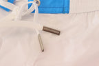 White Pink Logo Print Men Beachwear Shorts Swimwear