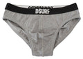 Graue DSURF Logo Baumwoll-Stretch Herren Slips