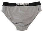 Graue DSURF Logo Baumwoll-Stretch Herren Slips