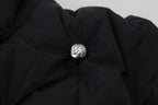 Schwarze ärmellose DG Metallverzierung Jacke