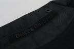 Black Polyester Skinny Jogger Men's Pants