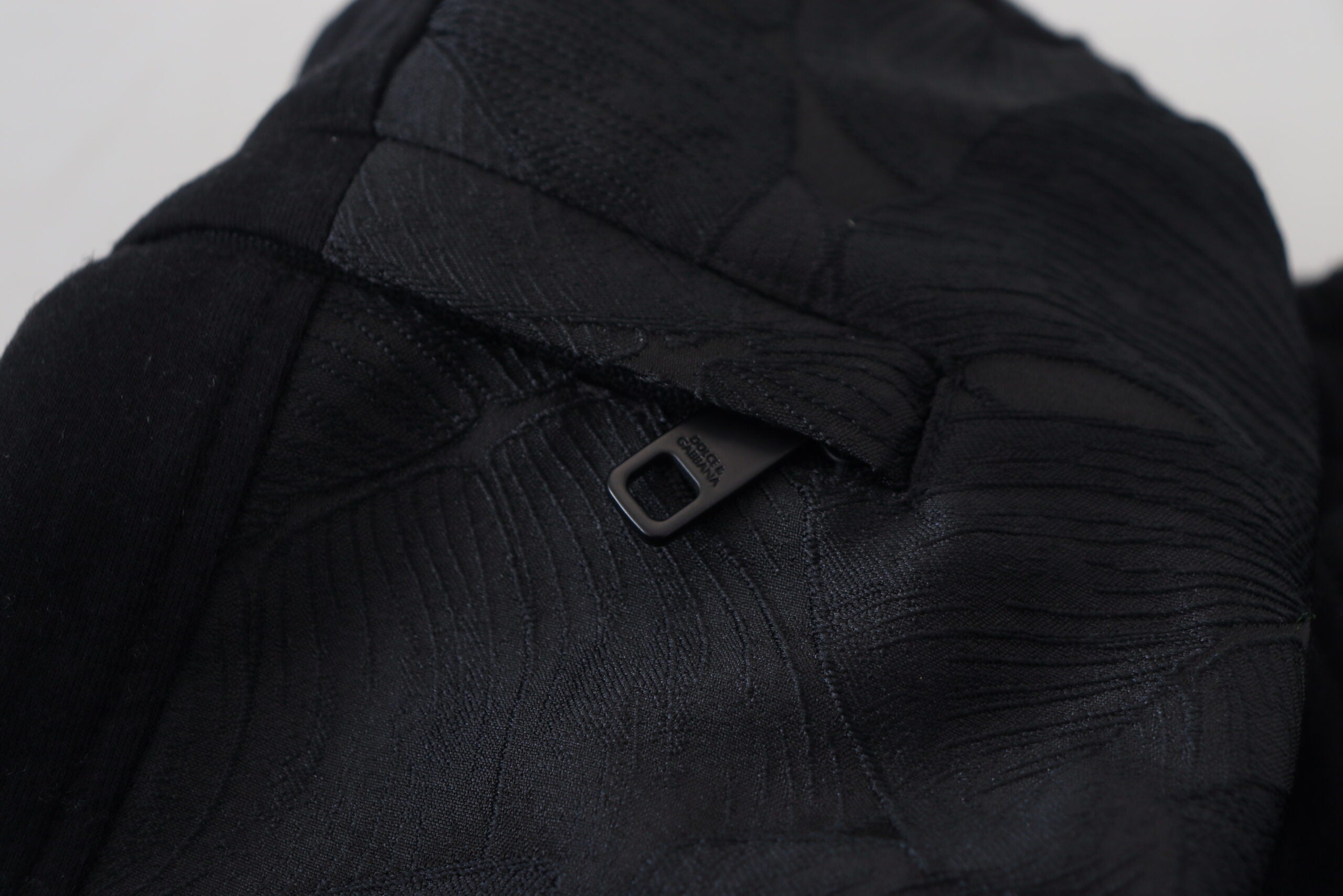 Black Polyester Skinny Jogger Men's Pants