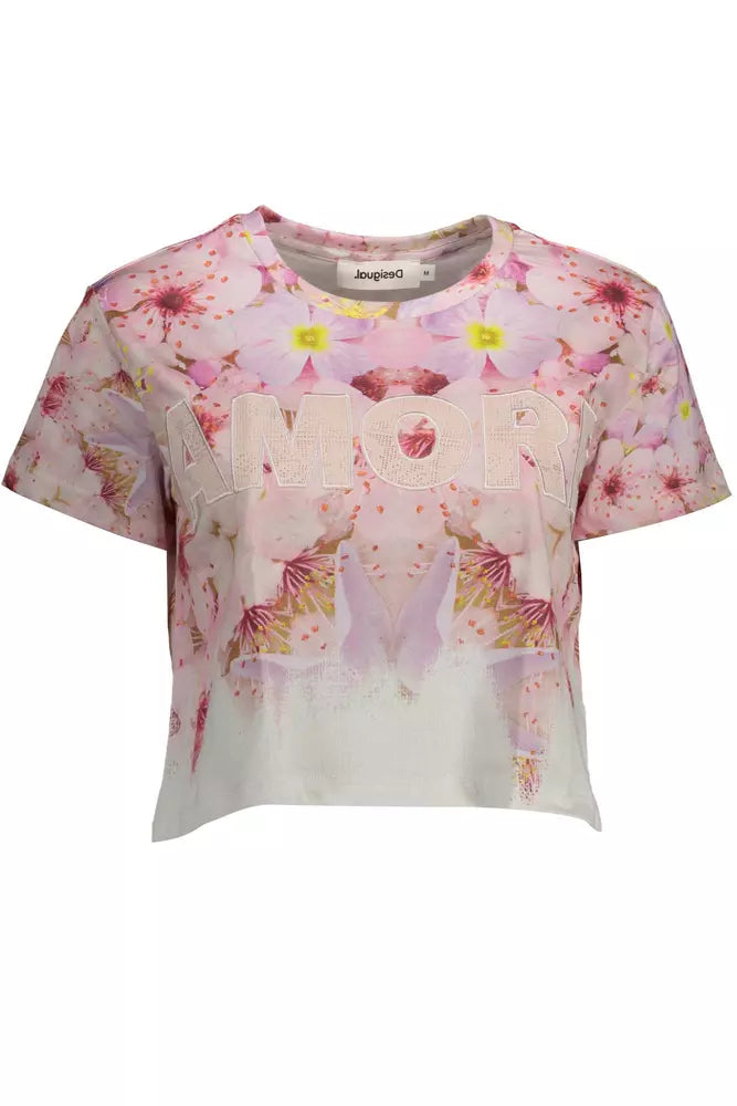 Pinke Baumwolltops & T-Shirt