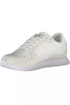 White Polyester Sneaker