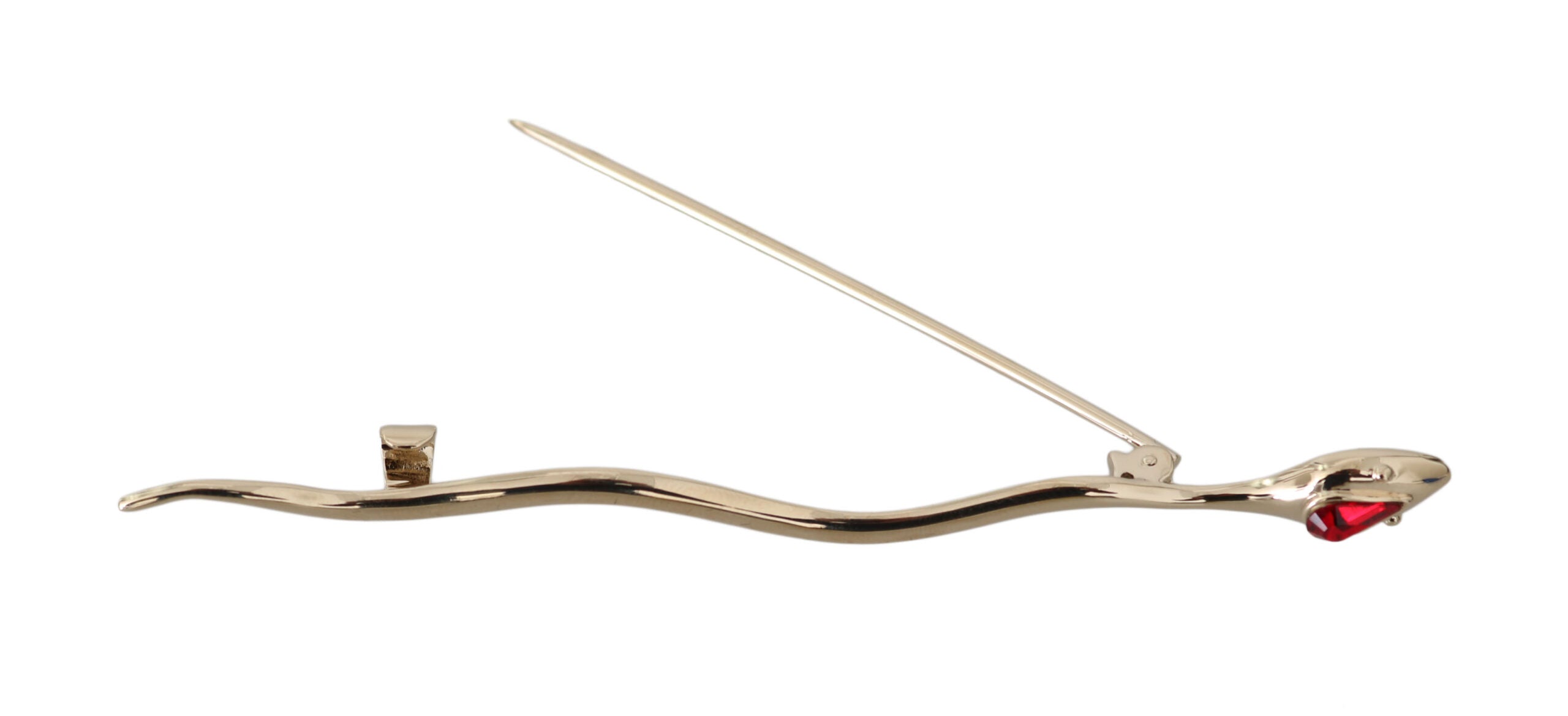 Silber Messing Kristall Schlange Brosche Anstecknadel