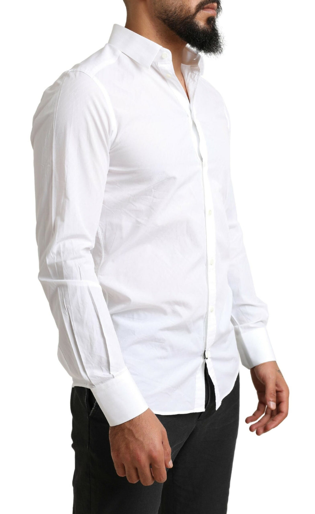 Weißes MARTINI Baumwoll-Kleid Formelles Hemd