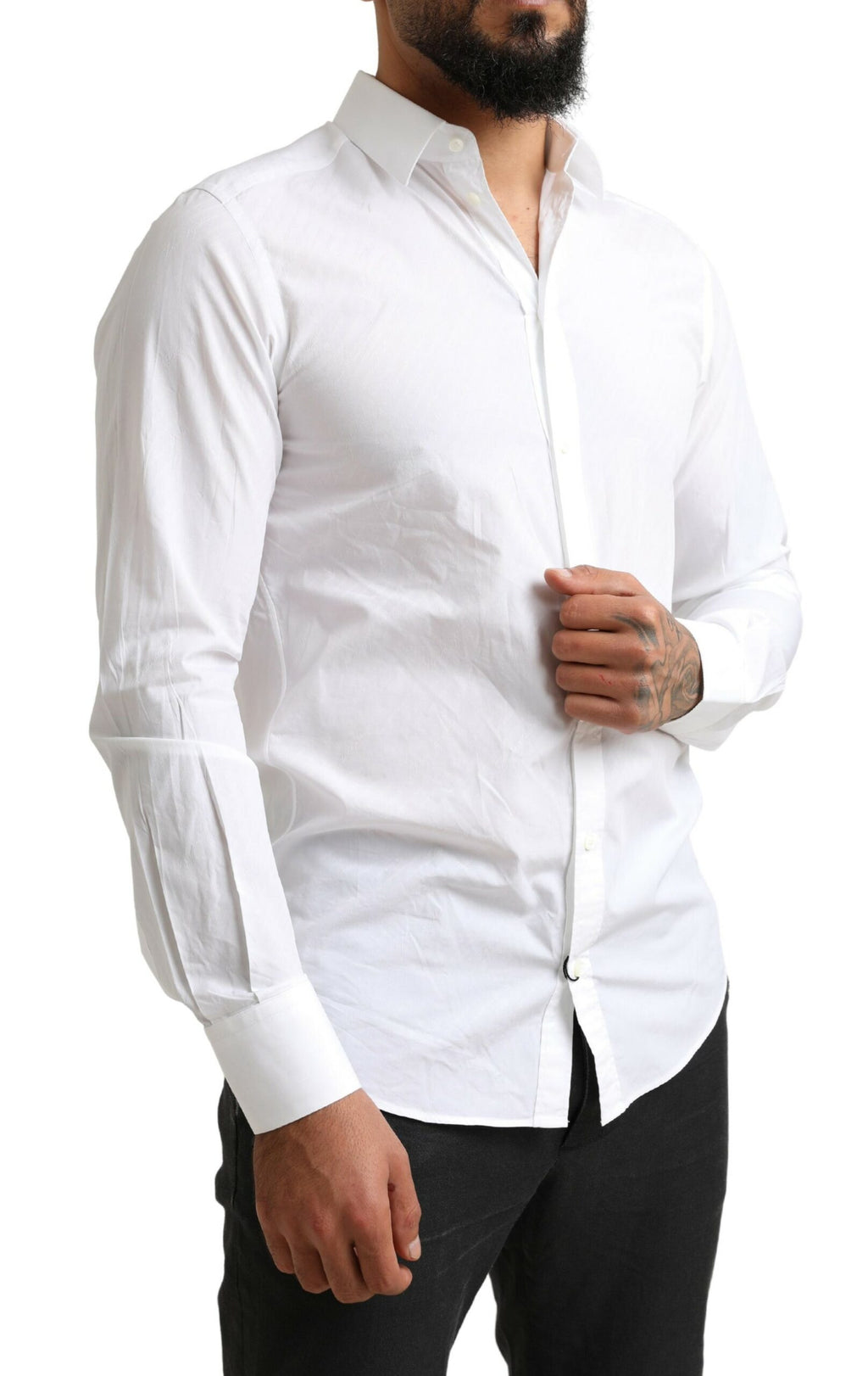 Weißes MARTINI Baumwoll-Kleid Formelles Hemd