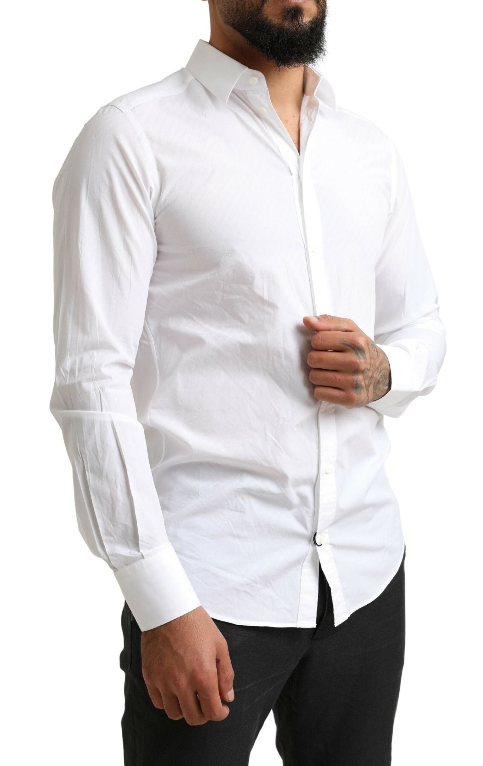 Weißes MARTINI Baumwoll-Kleid Formelles Hemd