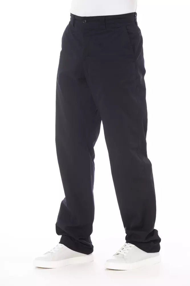 Blaue Baumwollhose für Herren