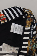 Weiße Baumwoll-Stretch-Krone Hosen