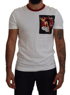 Baumwoll-T-Shirt mit Rundhalsausschnitt und Logo-Print