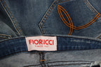 Blaue Jeans mit mittlerer Leibhöhe und schmaler Passform, Used-Look