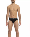 Herrenunterhosen aus schwarzer Baumwolle, 3er-Pack