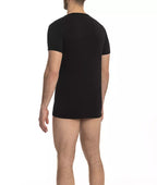 Herren T-Shirt aus schwarzer Baumwolle