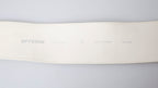 Off White Waxed Cotton Wide Fashion Waistband Belt