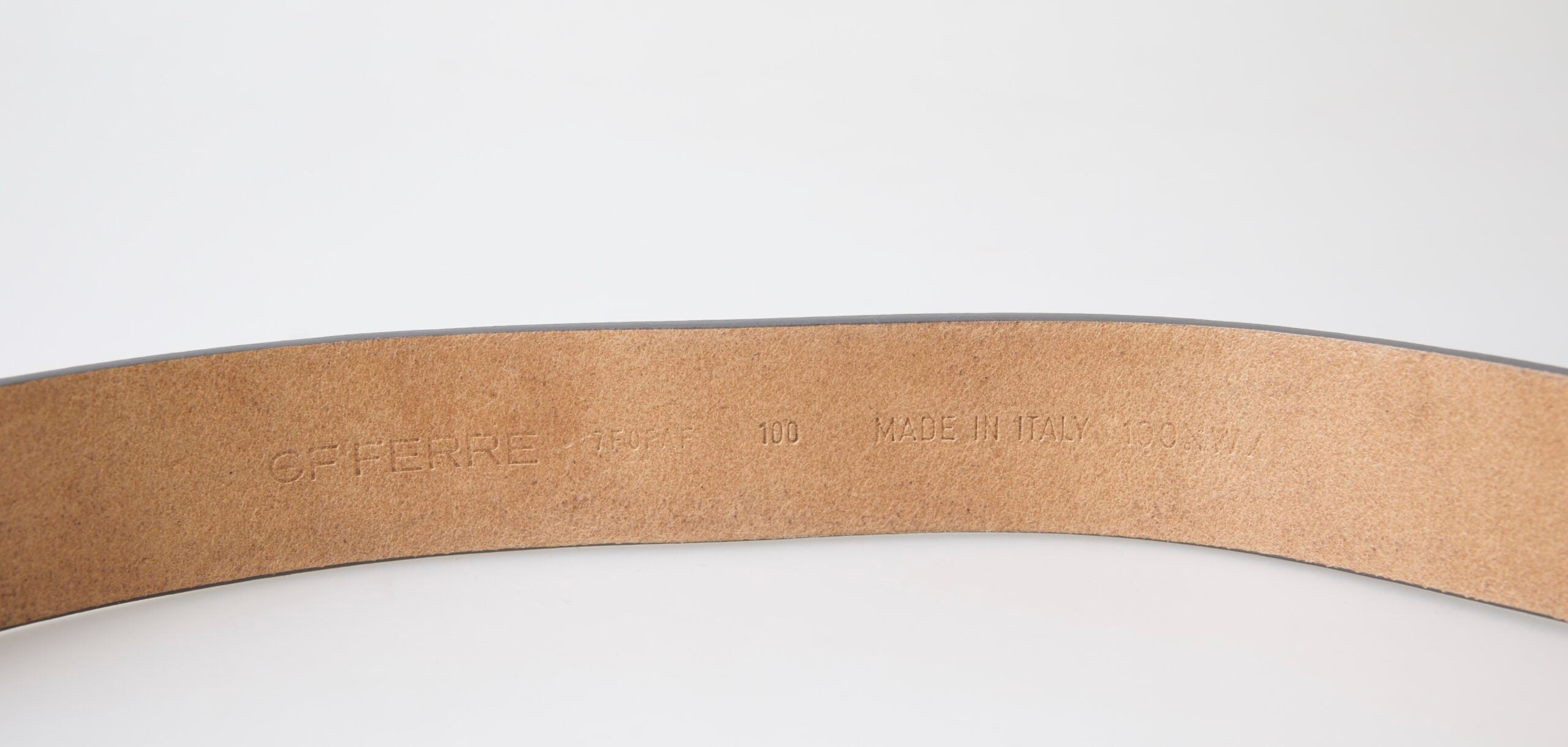 Brauner Leder Fashion Logo Schnalle Taillengürtel
