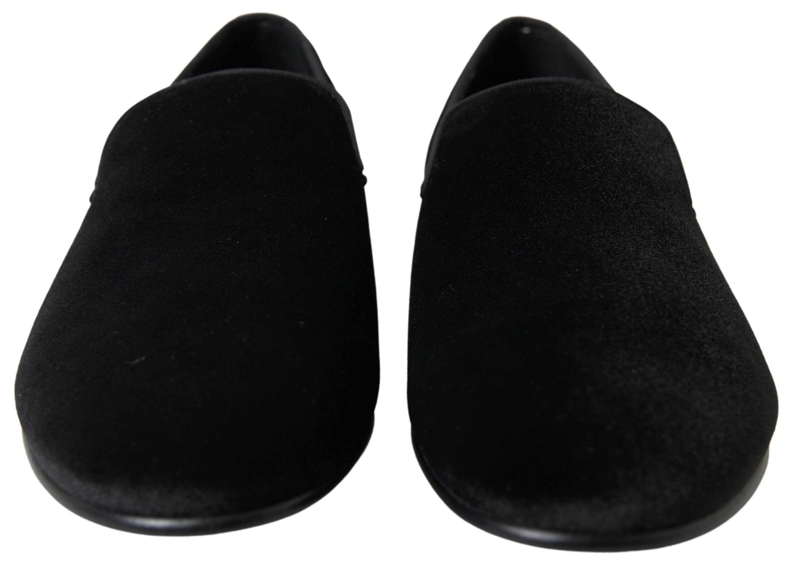 Mocassini in velluto nero Eleganti