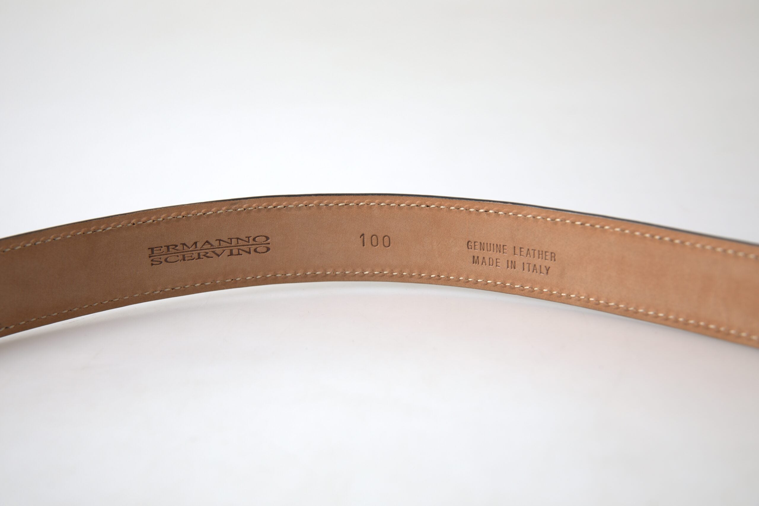 Black Leather Metal Buckle Belt