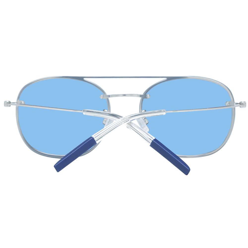 Occhiali da sole in metallo e plastica blu