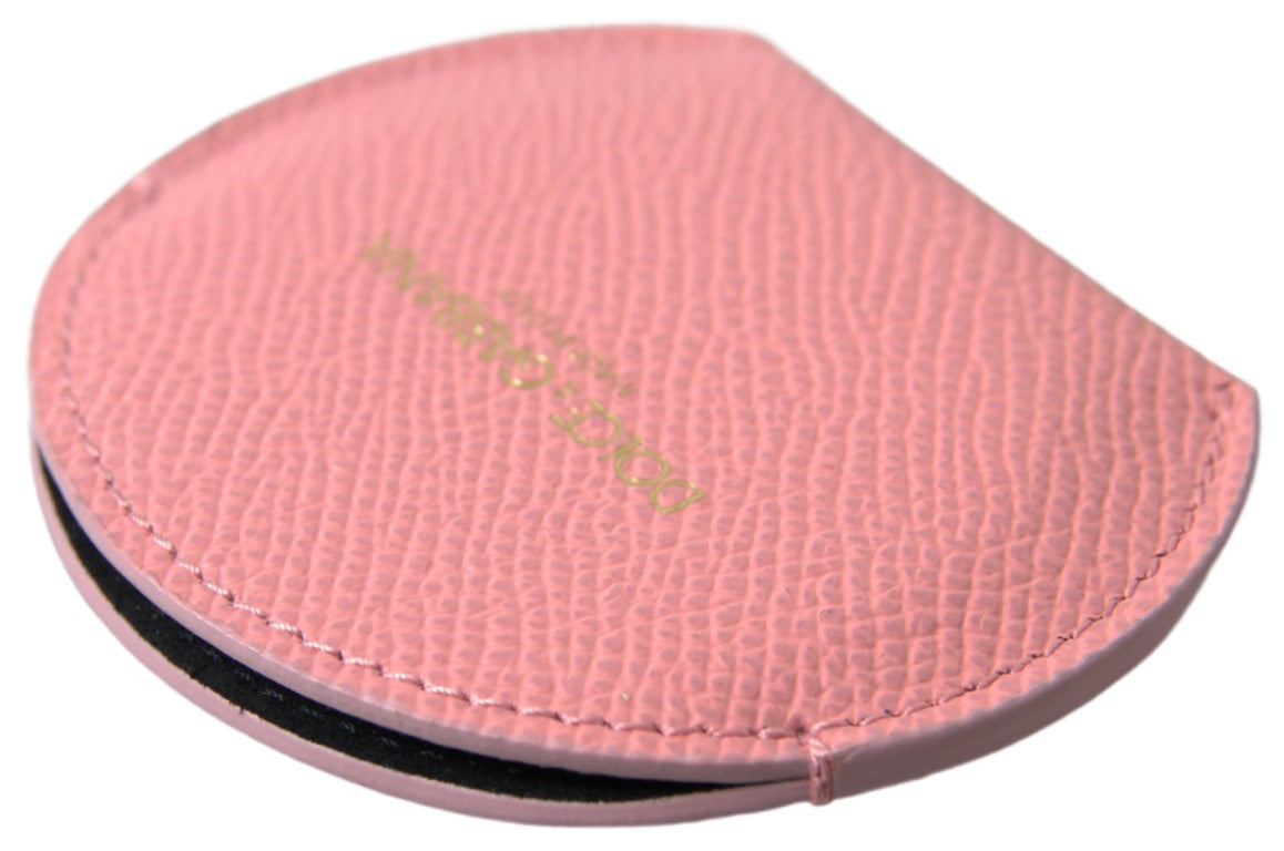 Spiegelhalter aus Kalbsleder, Rosa