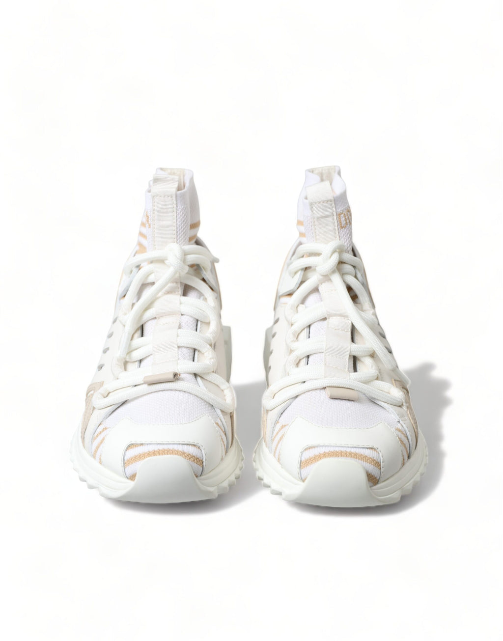 Weiß Beige Socken Sorrento Sneaker Schuhe