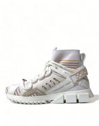 Weiß Beige Socken Sorrento Sneaker Schuhe