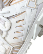 Weiß Beige Socken Sorrento Sneaker Schuhe