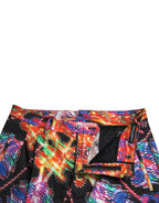 Bermudashorts für Herren aus Baumwolle mit Multicolor-Print