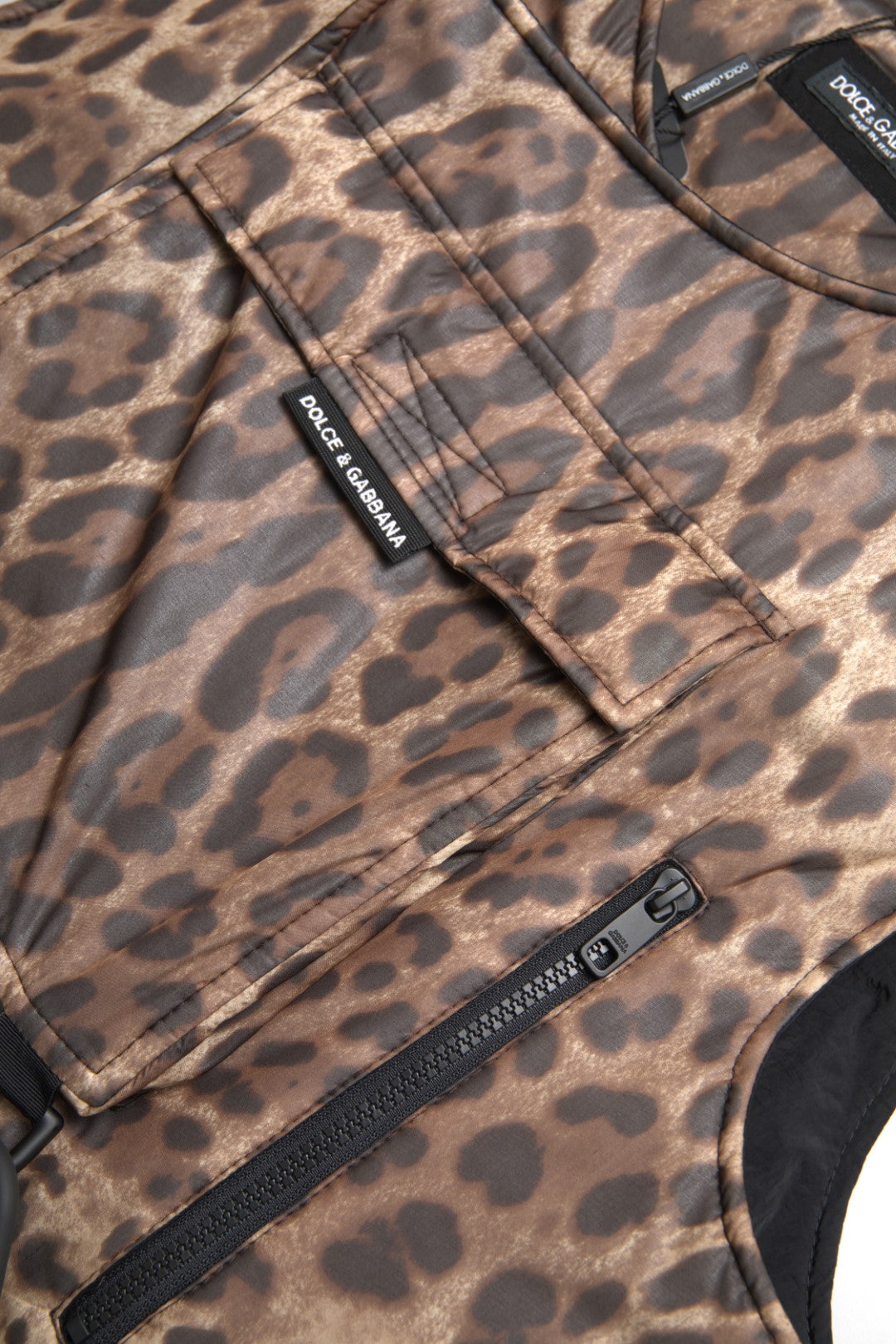 Braune Leoparden Seide Ärmellose Sportbekleidung