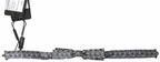 Gray Polka Dot Silk Adjustable Men Neck Papillon Bow Tie