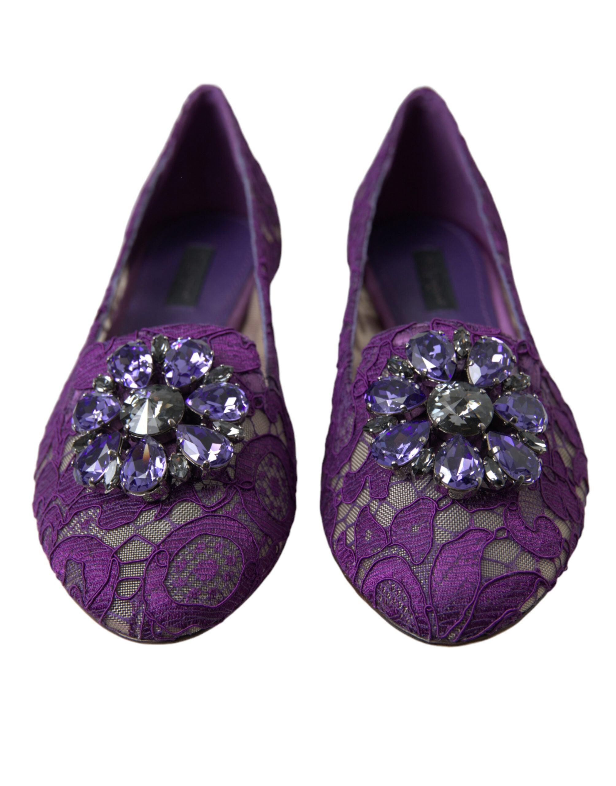 Purple Vally Taormina Spitzenkristall-Ballerinas