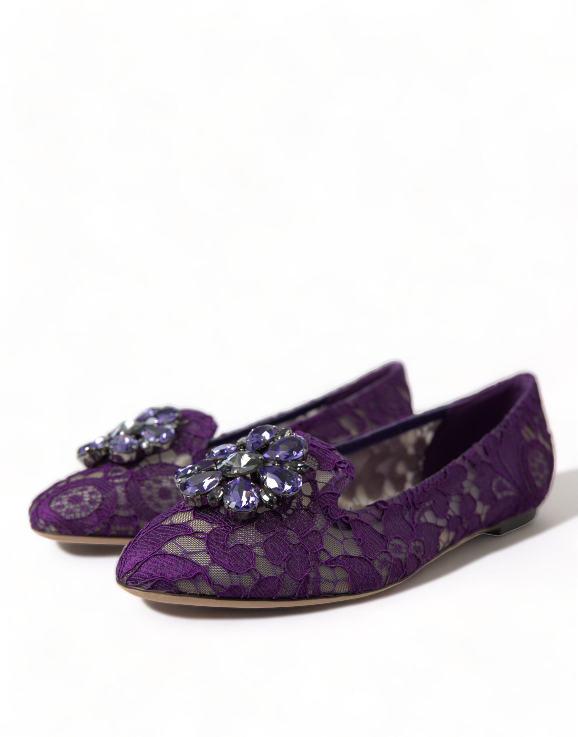 Purple Vally Taormina Spitzenkristall-Ballerinas