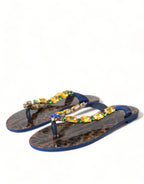 Blue Crystals Sandalen Strandschuhe