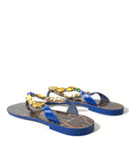 Blue Crystals Sandalen Strandschuhe