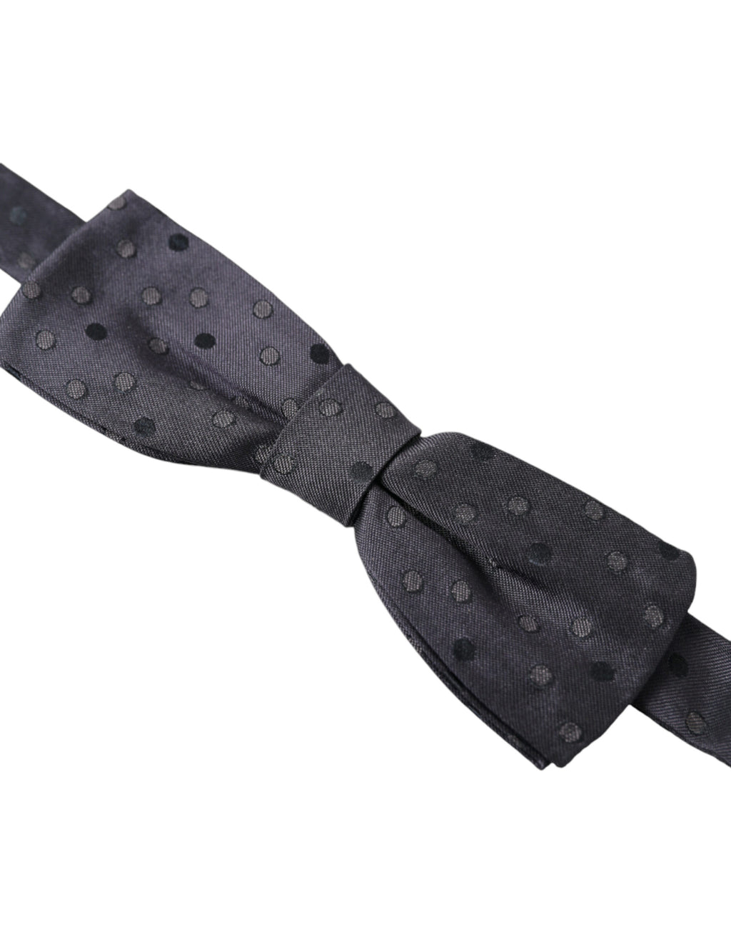 Blaue Seiden-Fliege für Herren mit Polka Dots, verstellbar