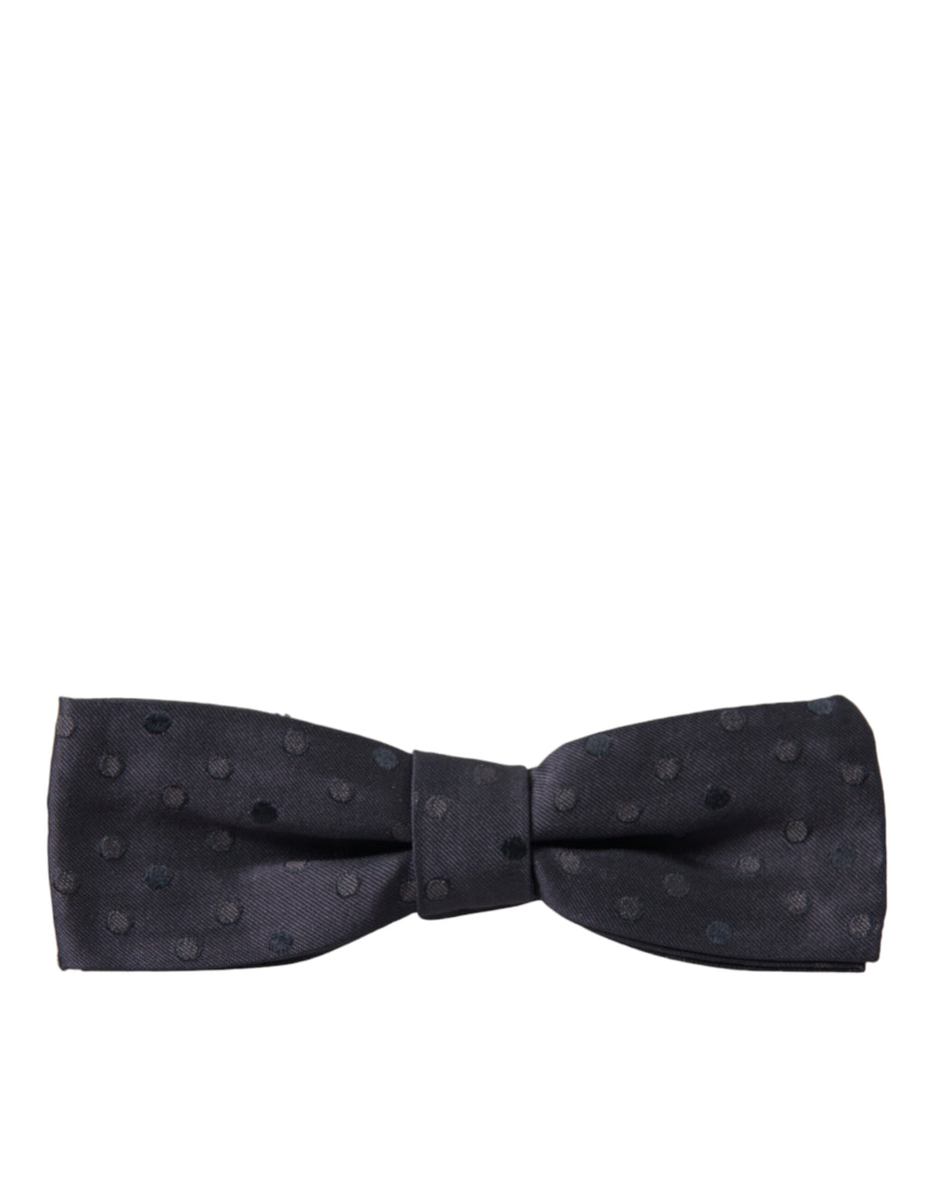 Blaue Seiden-Fliege für Herren mit Polka Dots, verstellbar