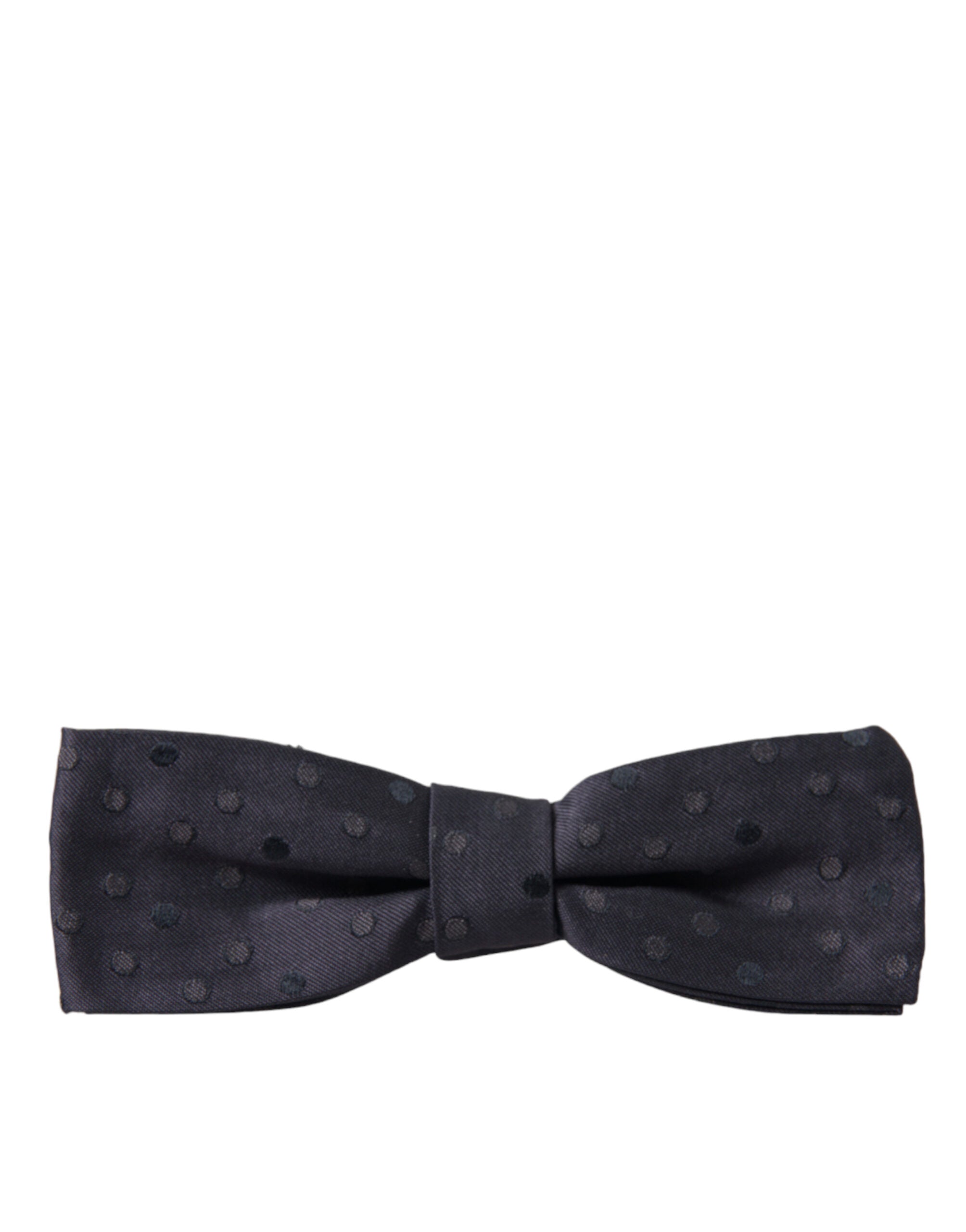 Blaue Seiden-Fliege für Herren mit Polka Dots, verstellbar