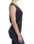Braunes Stricktanktop