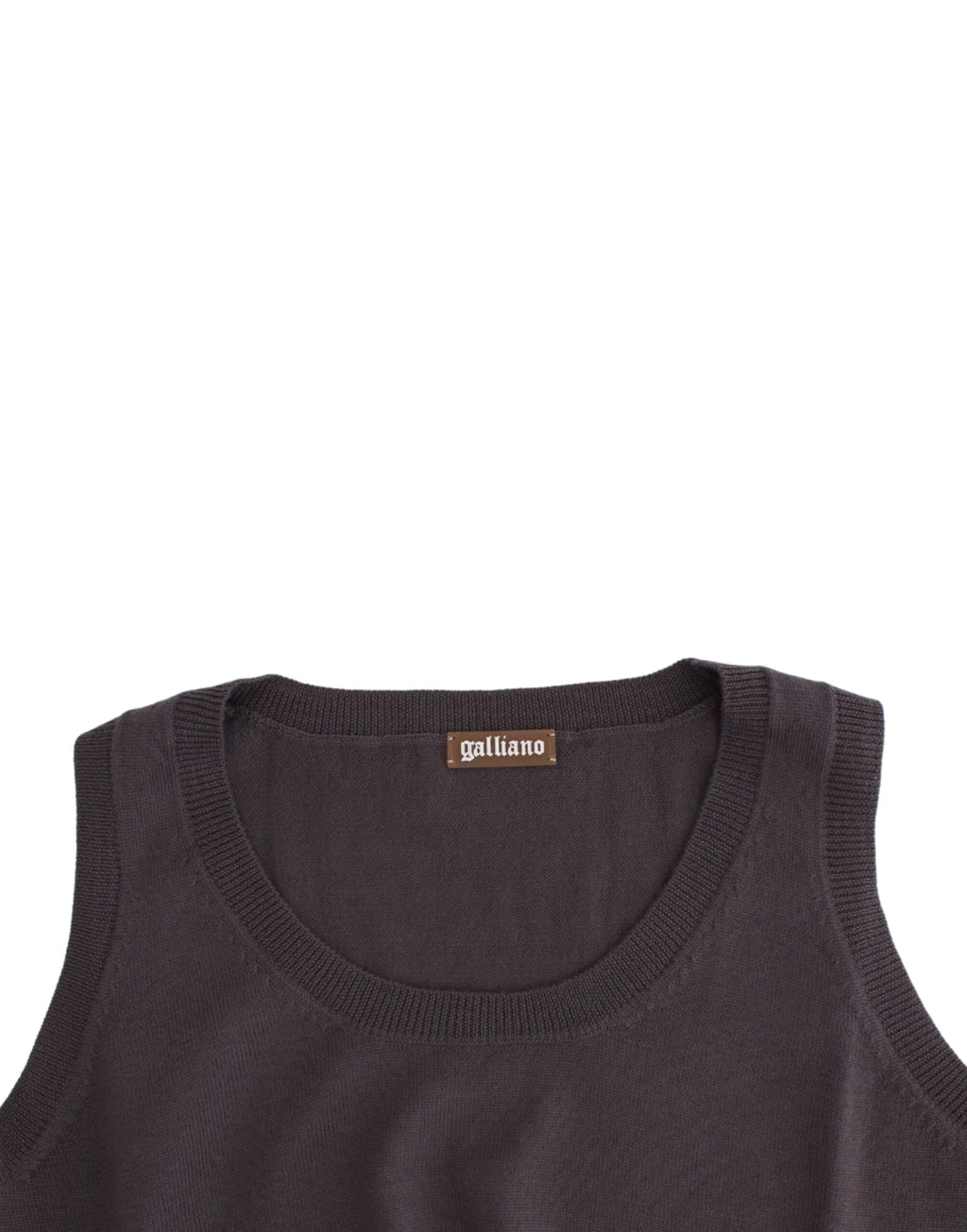 Braunes Stricktanktop