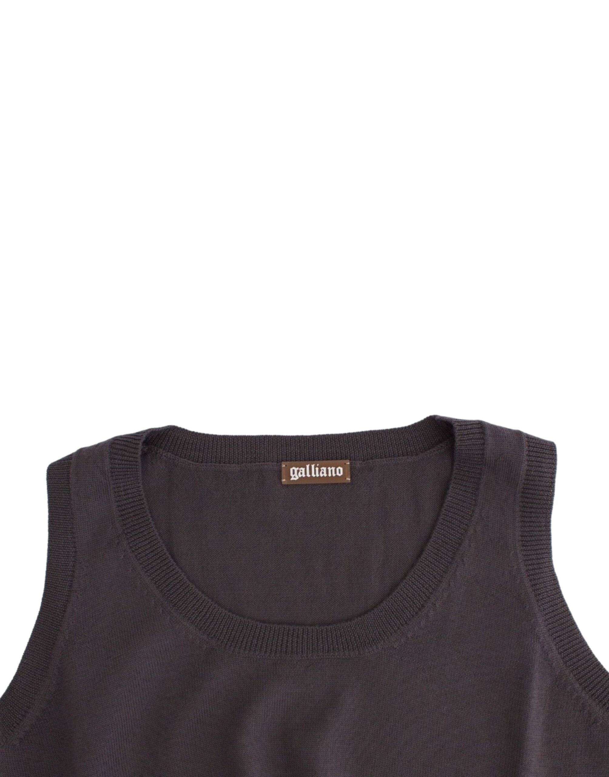 Braunes Stricktanktop