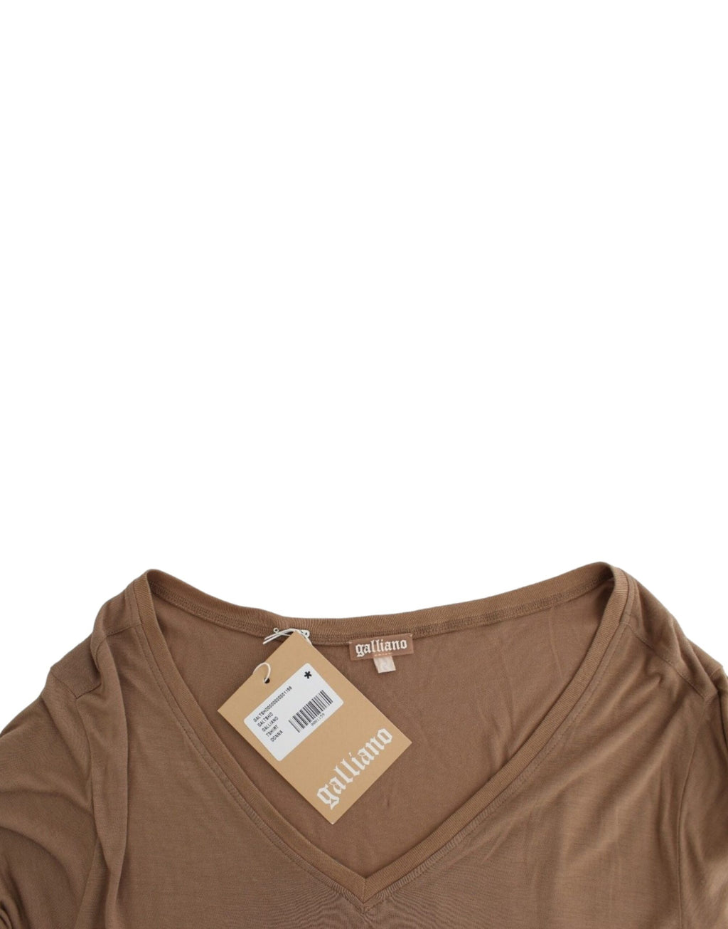 Brown short-sleeved top