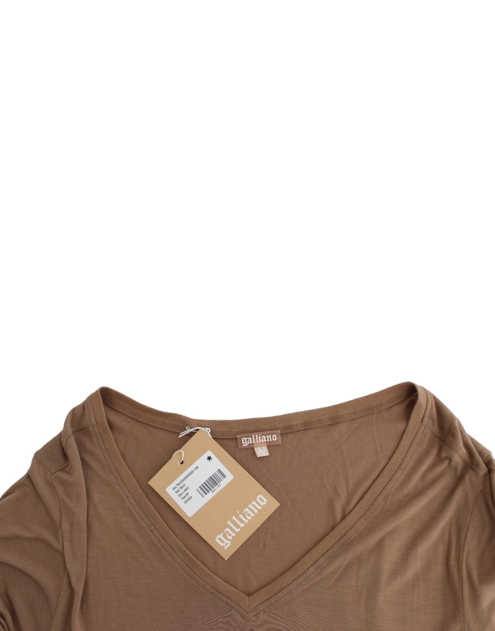 Brown short-sleeved top